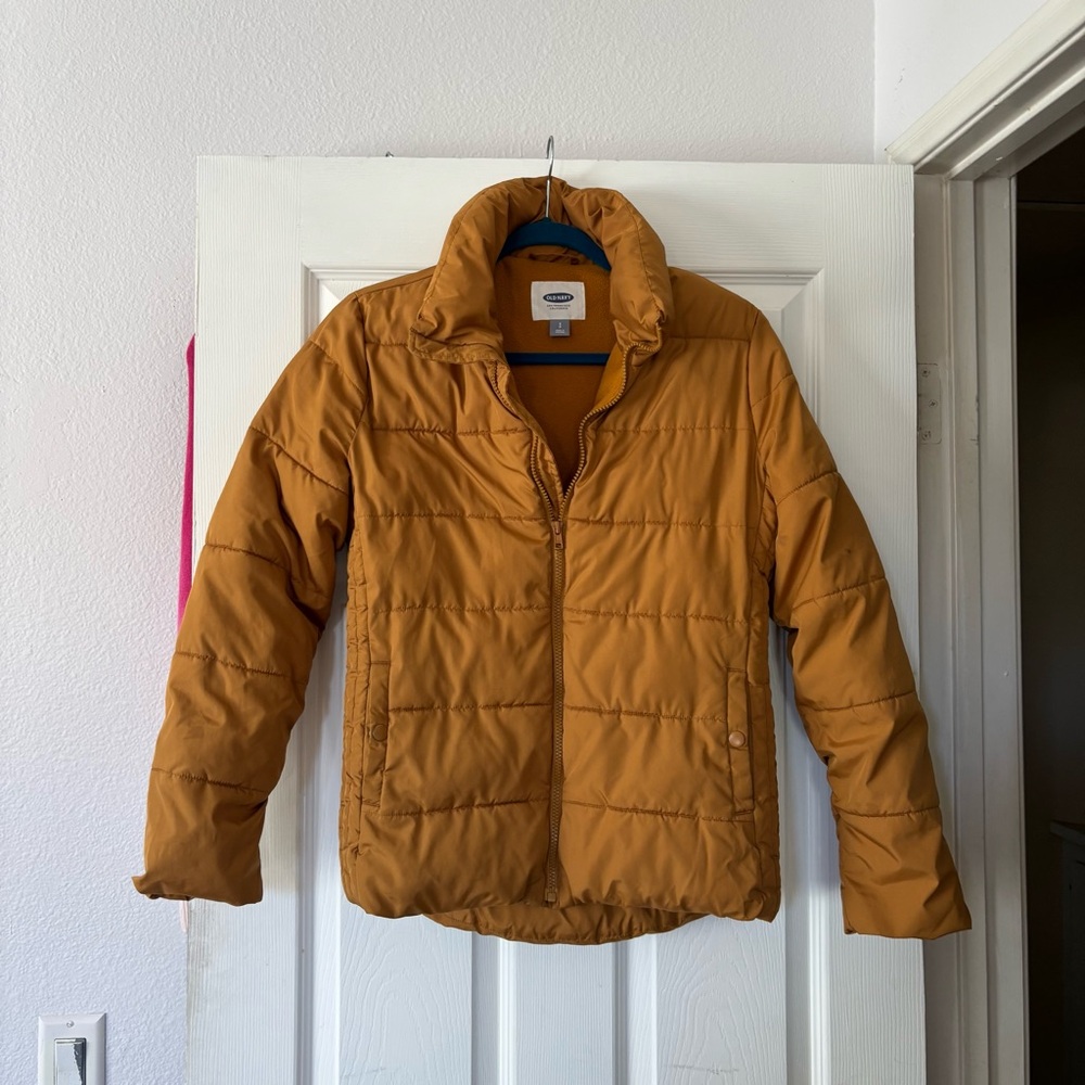 Old Navy Golden Puffer Jacket